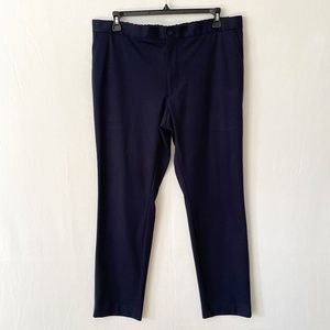Craft & Soul Mens 42x30 Sodo Flat Front Drawstring Elastic Waist Blue Knit Pants